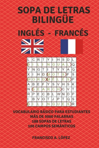 Sopa de Letras Bilingüe Inglés - Francés