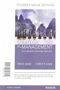 Strategic Management, Student Value Edition + 2019 Mylab Management with Pearson Etext -- Access Card Package