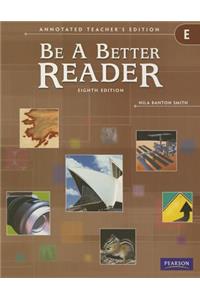 Be a Better Reader Level E Ate