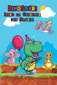 Dinosauri Libro da Colorare per Bambini