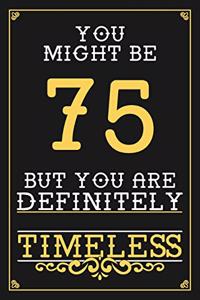 75th Birthday Journal