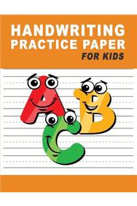 Handwriting Practice Paper for Kids