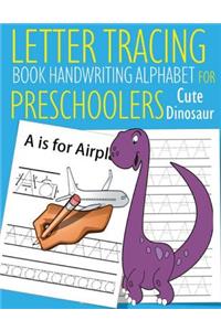Letter Tracing Book Handwriting Alphabet for Preschoolers Cute Dinosaur