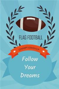 Thick Journal - Back To School Stationery Supplies (119 Pages) - Flag Football