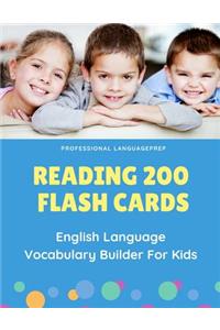 Reading 200 Flash Cards English Language Vocabulary Builder For Kids
