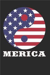 Merica Yin Yang 4th of July USA American Flag Patriotic