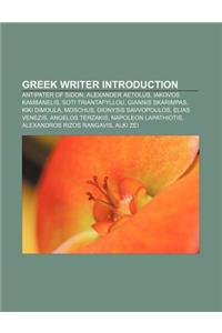 Greek Writer Introduction
