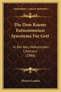 Dem Raume Entnommenen Synonyma Fur Gott