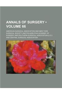 Annals of Surgery (Volume 66 )