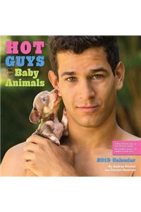Hot Guys and Baby Animals 2019 Wall Calendar