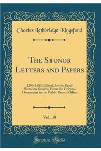 The Stonor Letters and Papers, Vol. 30