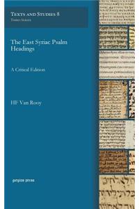 East Syriac Psalm Headings