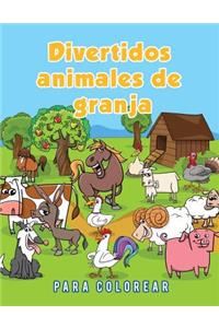 Divertidos animales de granja para colorear