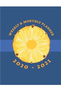 Weekly & Monthly Planner 2020 - 2021