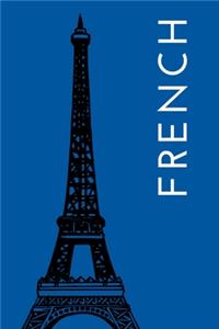 French Paris Eiffel Tower Notebook