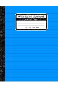 Wide Ruled Notebook Journal Paper