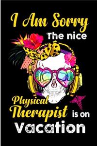 I am sorry the nice physical therapist is on vacation