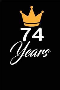 74 years