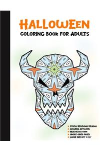 Halloween Coloring Book for Adults