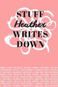 Stuff Heather Writes Down