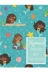 Mermaid Draw and Write Story Journal