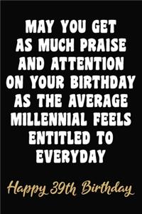 Happy 39th Birthday