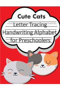 Letter Tracing Book Handwriting Alphabet for Preschoolers Cute Cats