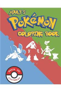 Adult's Pokemon Coloring Book