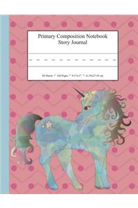 Primary Composition Notebook Story Journal: Educational Writing and Drawing Handwriting Activity Workbook