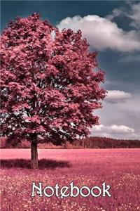 Notebook: Pink Tree - Bespoke, Personalised Books. Contact Us If You Would Like Your Own Image, Name or Other Text on a Book.