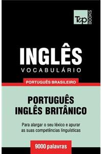 Vocabulário Português Brasileiro-Inglês - 9000 palavras