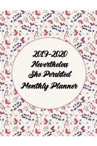2019-2020 Nevertheless She Persisted Monthly Planner