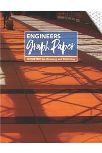 Engineers Graph Paper - Isometric for Drawing and Sketching