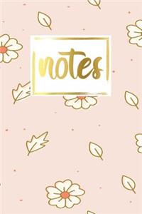 Notes: Floral Matte Cover Design Composition Notebook College Ruled Journal Daily and Planner for School Subjects, Writing Notes, Diaries, to Do List