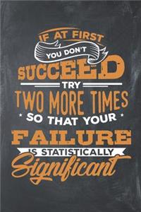 If at First You Don't Succeed Try Two More Times So That Your Failure Is Statistically Significant