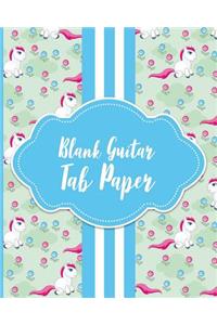 Blank Guitar Tab Paper