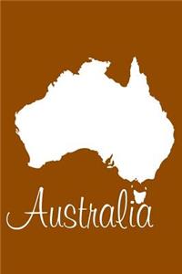 Australia - Ginger Blank Notebook