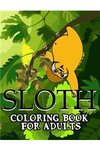 Sloth Coloring Book For Adults