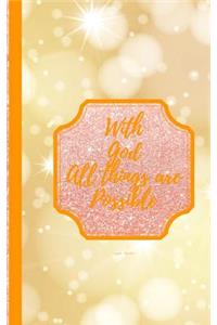With God All Things Are Possible- Lights Nordic