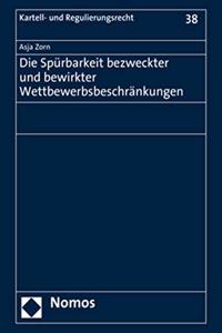 Die Spurbarkeit Bezweckter Und Bewirkter Wettbewerbsbeschrankungen