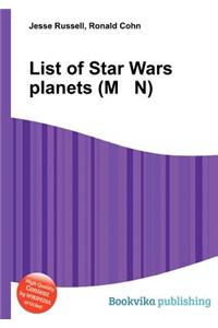List of Star Wars Planets (M N)
