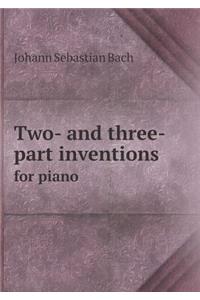 Two- And Three-Part Inventions for Piano