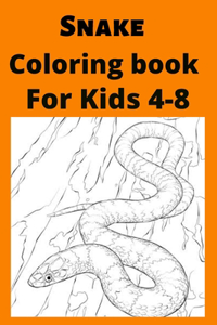 Snake Coloring book For Kids 4-8