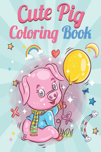 Cute Pig Coloring Book