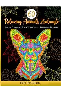 60 Relaxing Animals Zentangle