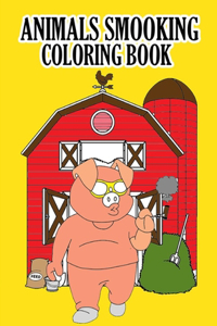 Animals Smooking Coloring Book