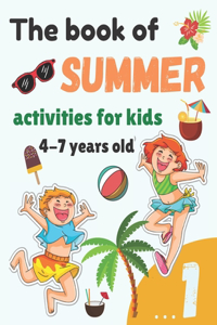book of SUMMER activities for kids 4 - 7