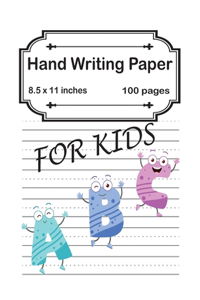 Handwriting Practice Paper A B C For Kids