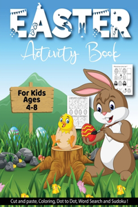 Easter Activity Book For Kids Age 4-8