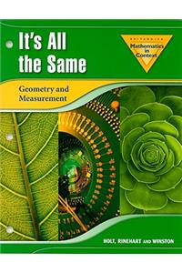 Mathematics in Context: It's All the Same: Geometry and Measurement